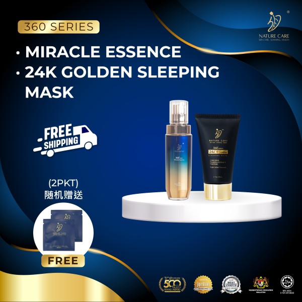 360° Miracle Essence + 24K Golden Mask