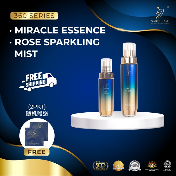 360° Miracle Essence + Rose Sparkling Mist 