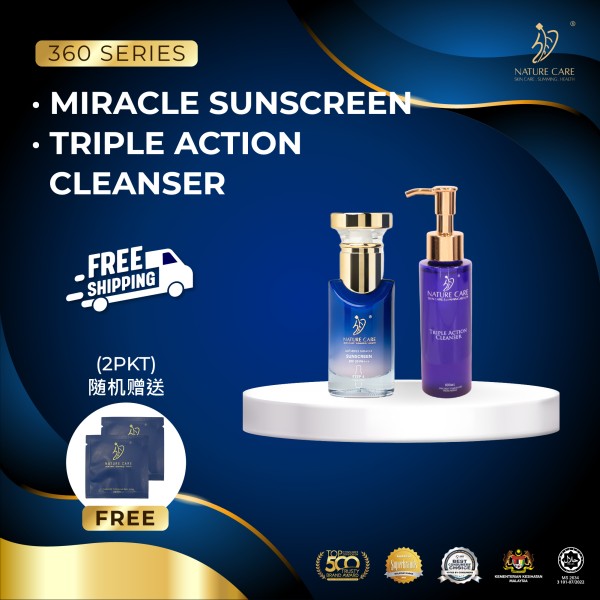 360° Miracle Sunscreen + Triple Action Cleanser