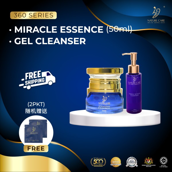 NEW MIRACLE ESSENCE 50ML + GEL CLEANSER 100ML