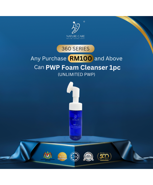 BUY RM100 & ABOVE, UNLIMITED PWP FOAM CLEANSER