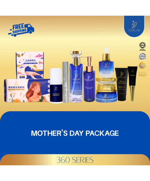 MOTHER DAY PROMO RM648 (ROSE 120ML 1PC,GEL CLEAN 1PC,OIL 30ML 1PC,ESS 30ML 1PC,ROSE 15ML 1PC,24K 30ML 1PC,EYEGEL 1PC, DEODORANT 1PC,COMPRESSED MASK 1PC,NEW TOWEL 1PC)