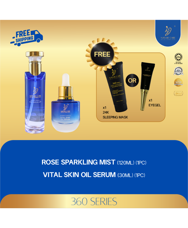 PARENT PROMO RM288 (ROSE MIST 120ML 1PC, OIL SERUM 30ML 1PC) + (FOC 24K MASK OR EYEGEL 1PC)